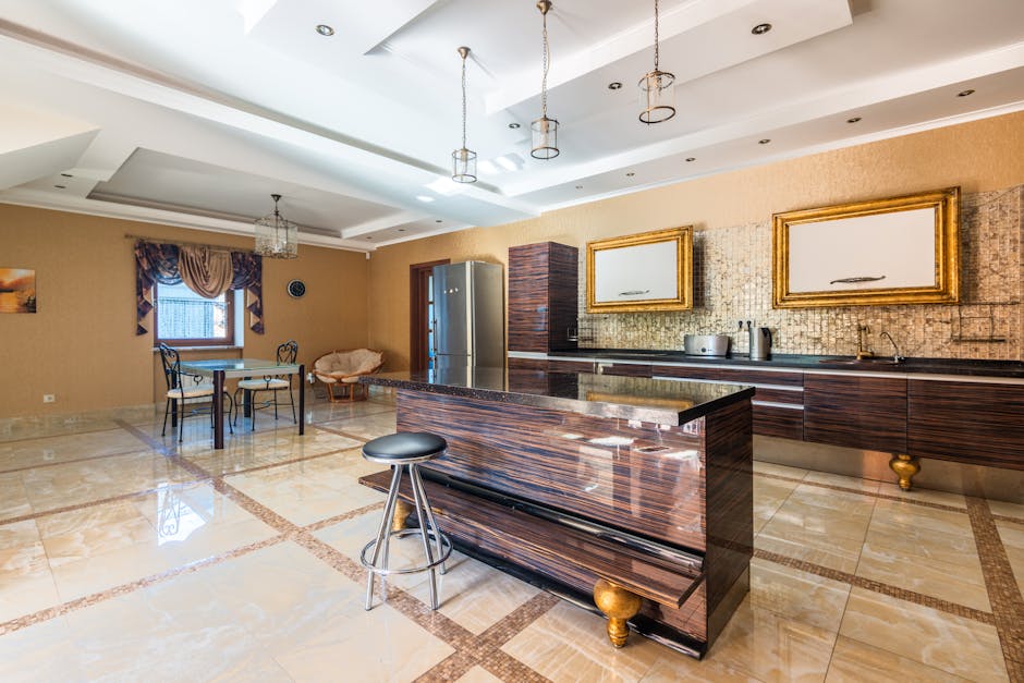 Luxury kitchen island representing whole home remodeling